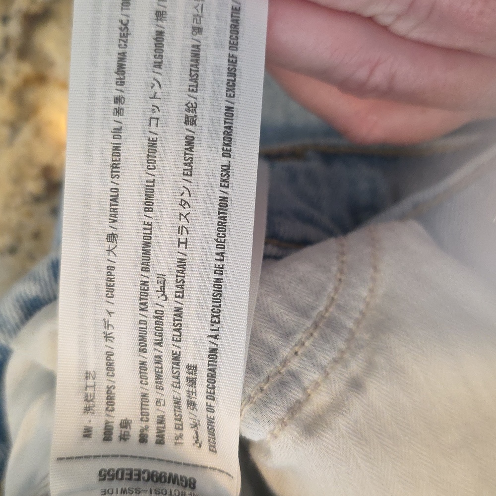 Abercrombie & Fitch The Dad High Rise Jeans Blue Women's Size 25S 90s Straight - Picture 13 of 16